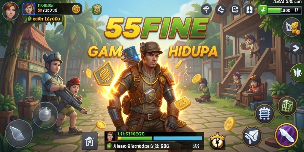Gameplay menarik dari 55FIVE yang menampilkan interaksi karakter.