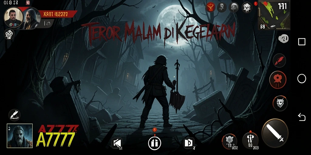 Screenshot A7777 menampilkan gameplay yang menegangkan dan penuh adrenalina.