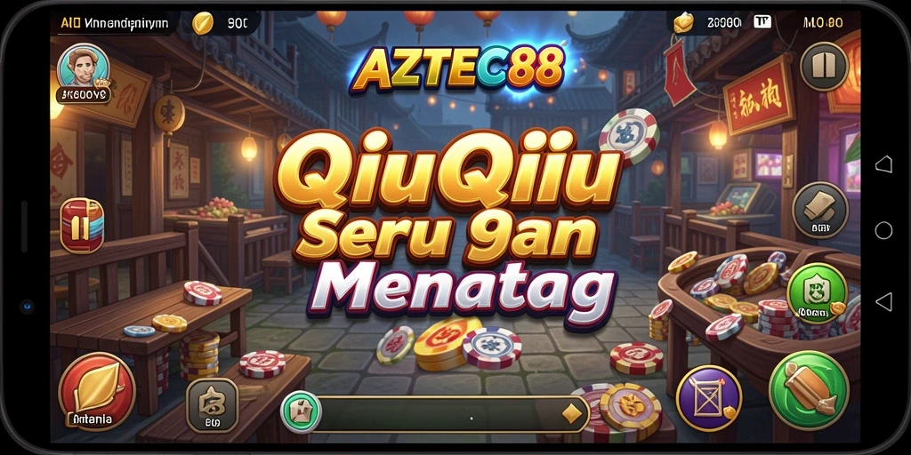 Tangkapan layar permainan QiuQiu AZTEC88 yang menegangkan.