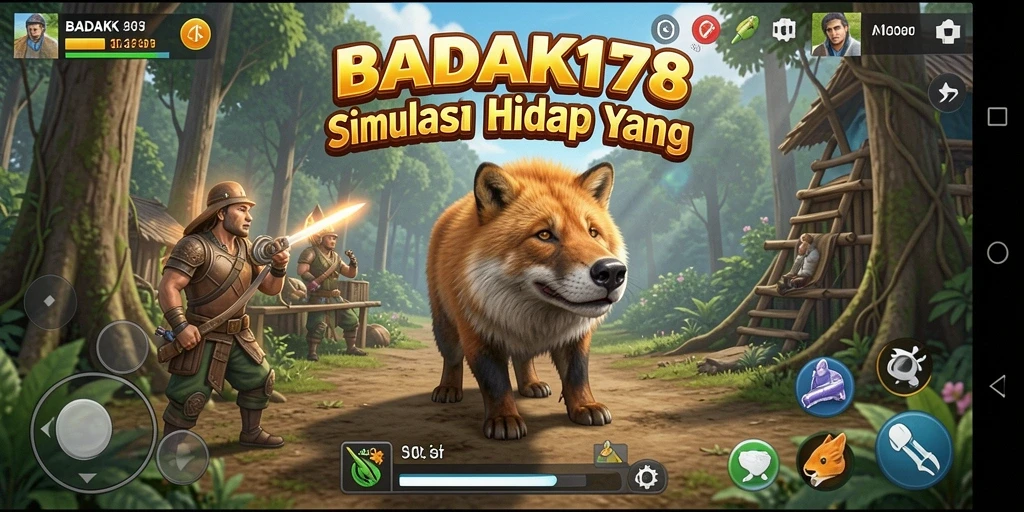 Screenshot utama BADAK178 menampilkan gameplay yang menarik dalam simulasi kehidupan.