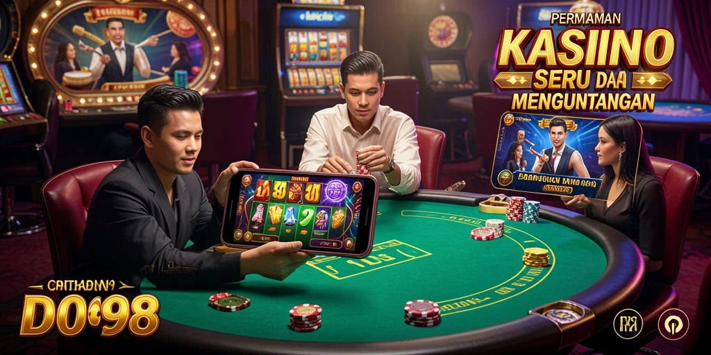 Tampilan gameplay menakjubkan dari aplikasi ID098 di kasino.