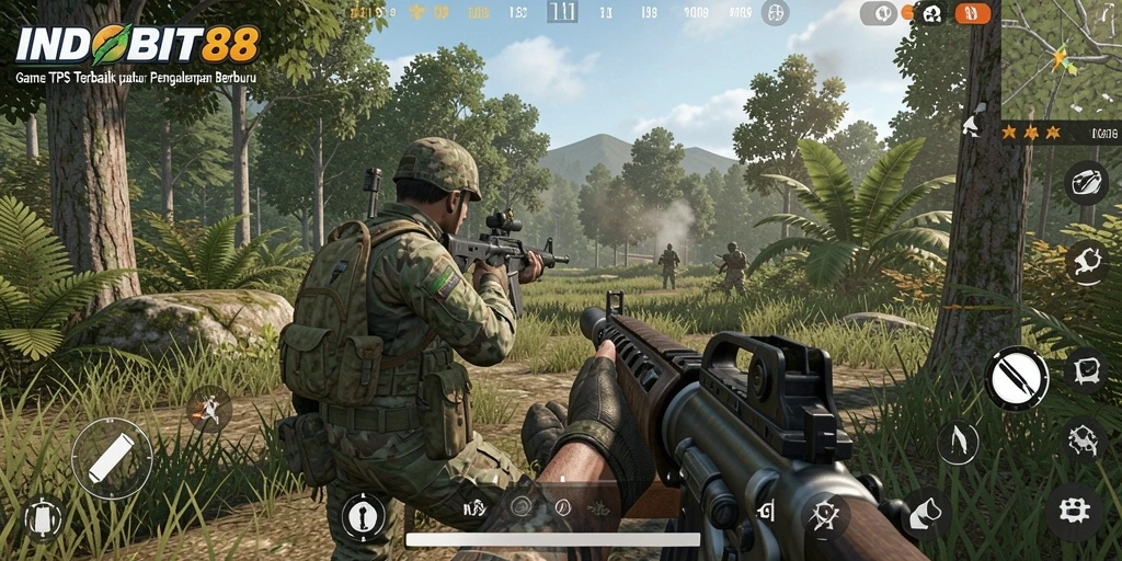 Tangkapan layar gameplay <strong>INDOBIT88</strong> yang menampilkan aksi seru dan strategi bertempur.