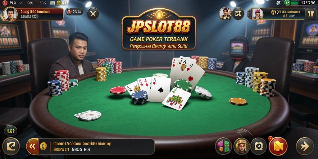 Tampilan gameplay poker yang menarik di JPSLOT88.
