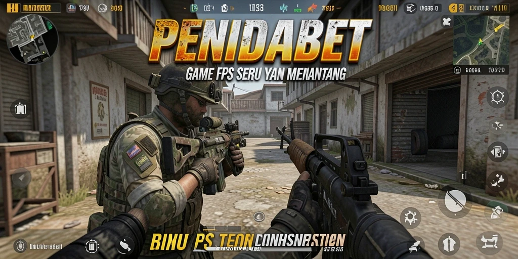 Tampilan menarik dari gameplay PENIDABET dalam aksi FPS.