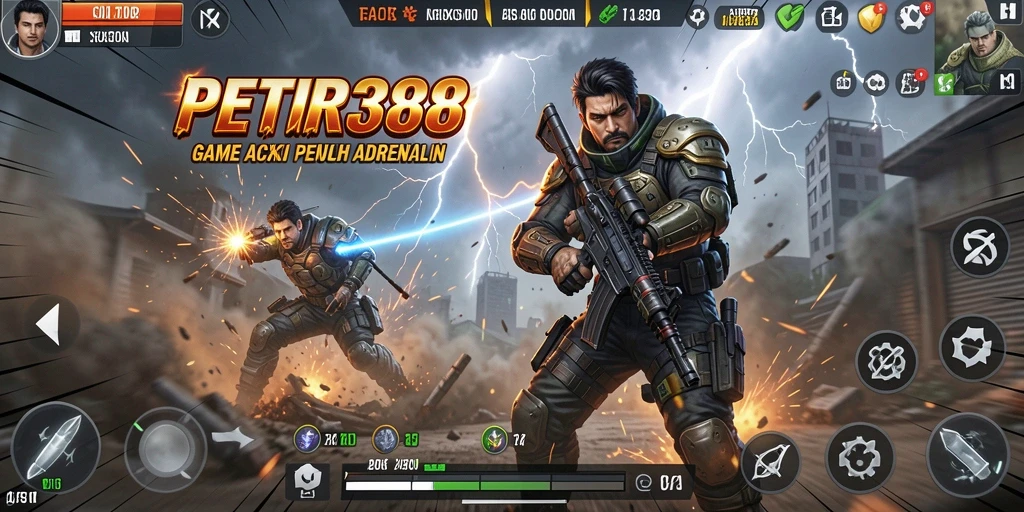 Tangkapan layar PETIR388 menampilkan aksi seru dalam gameplay.