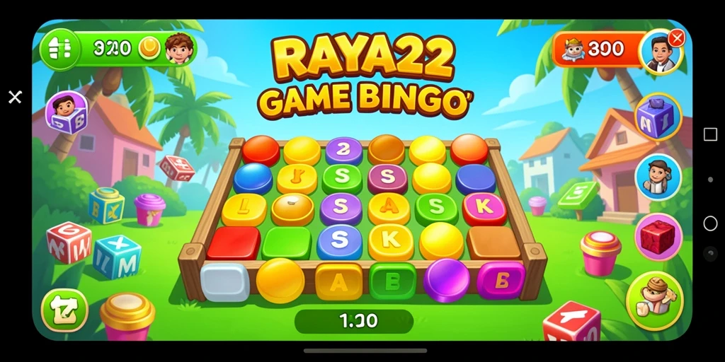 Tampilan gameplay seru di RAYA22 dengan berbagai pilihan Bingo.