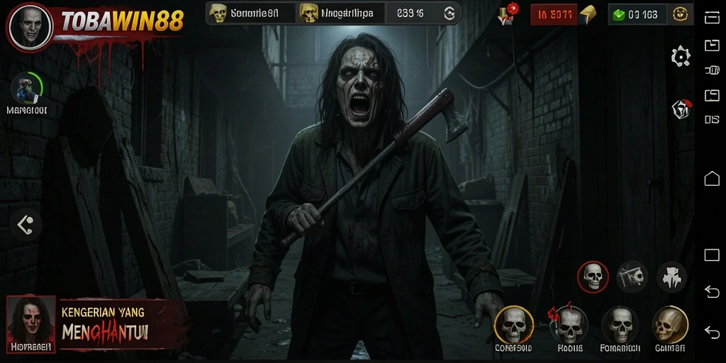 Gameplay TOBAWIN88 yang penuh ketegangan dan kengerian.